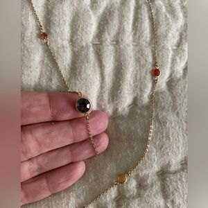 ❤️💚💙💛💜 NWT J Crew long gold triple strand necklace